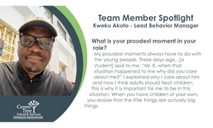 Team Member Spotlight: Kweku Akoto - Lead Behavior Manager 