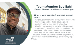 Team Member Spotlight: Kweku Akoto - Lead Behavior Manager